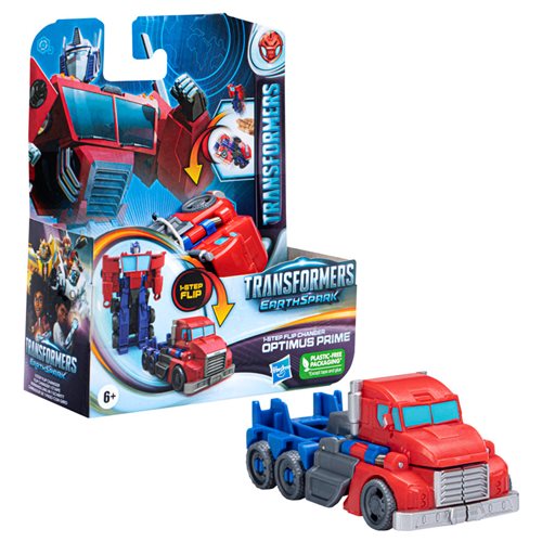 Transformers Earthspark 1 Step Flip Optimus Prime