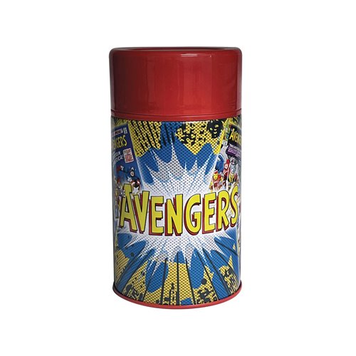 Avengers Assemble Tin Titans Lunch Box with Thermos - Previews Exclusive