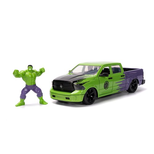 Hollywood Rides Marvel Avengers 2014 Ram 1500 1:24 Scale Die-Cast Metal Vehicle with Hulk Figure