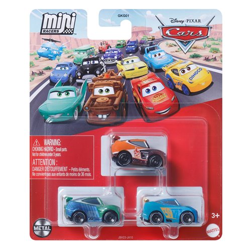 Cars Mini Racers 3-Pack 2025 Mix 2 Case of 6
