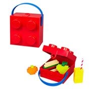 LEGO Bright Red Lunch Box with Blue Handle