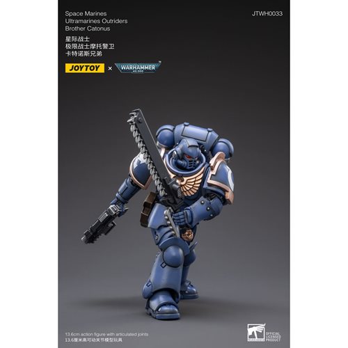 Joy Toy Warhammer 40,000 Space Marines Ultramarines Outriders Brother Catonus 1:18 Scale Action Figu