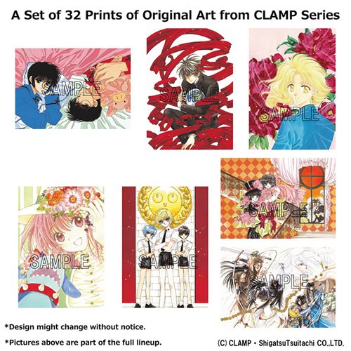 Original Artwork of Clamp Series Prints Set of 32