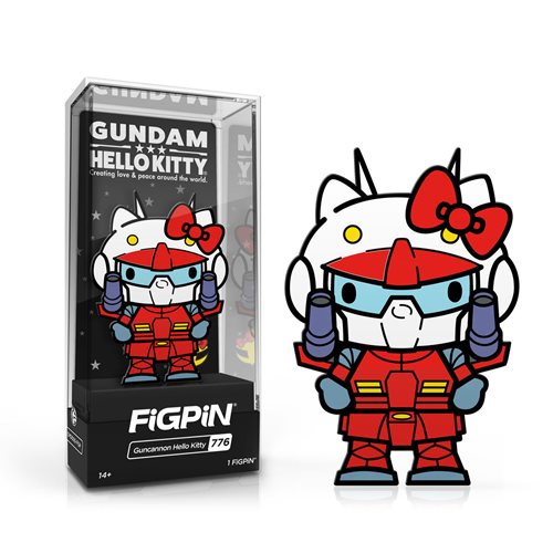 Gundam x Hello Kitty Guncannon Hello Kitty FiGPiN Classic 3-Inch Enamel Pin