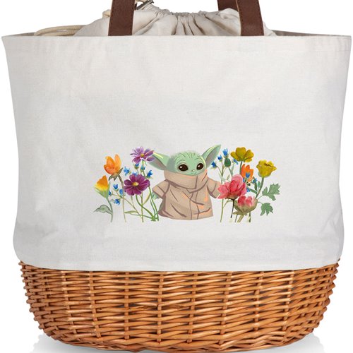 Star Wars: The Mandalorian The Child Coronado Canvas and Willow Basket Tote