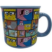 SpongeBob SquarePants Character Grid 20 oz. Ceramic Camper Mug