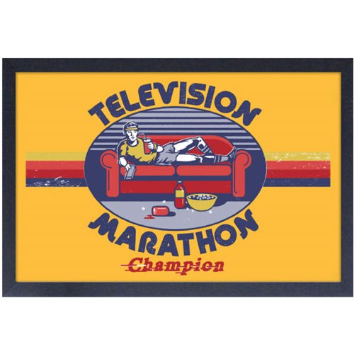 Steven Rhodes Television Marathon Framed Art Print