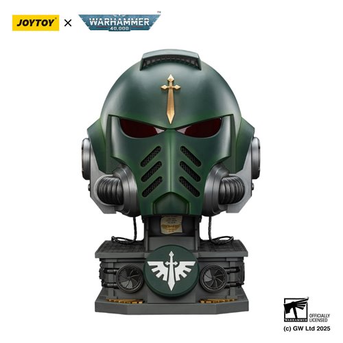 Joy Toy Warhammer 40,000 Dark Angels MkX 1:1 Scale Roleplay Helmet Prop Replica with Stand
