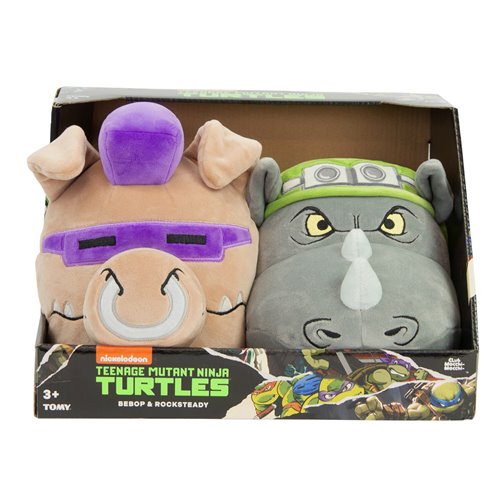 Club Mocchi Mocchi Teenage Mutant Ninja Turtles Bebop and Rocksteady 2-Pack Plush Collector Set