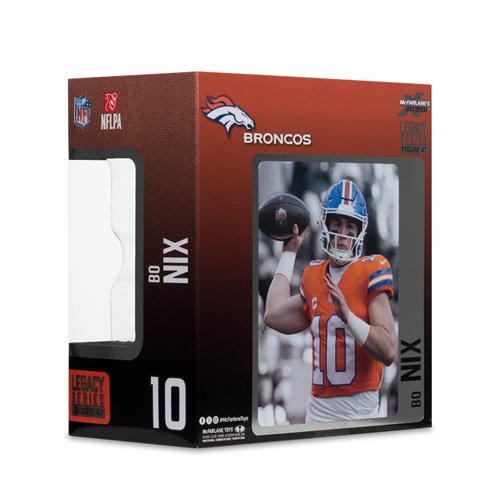 NFL SportsPicks 2025 Denver Broncos Bo Nix Classic Jersey 7-Inch Posed Figure