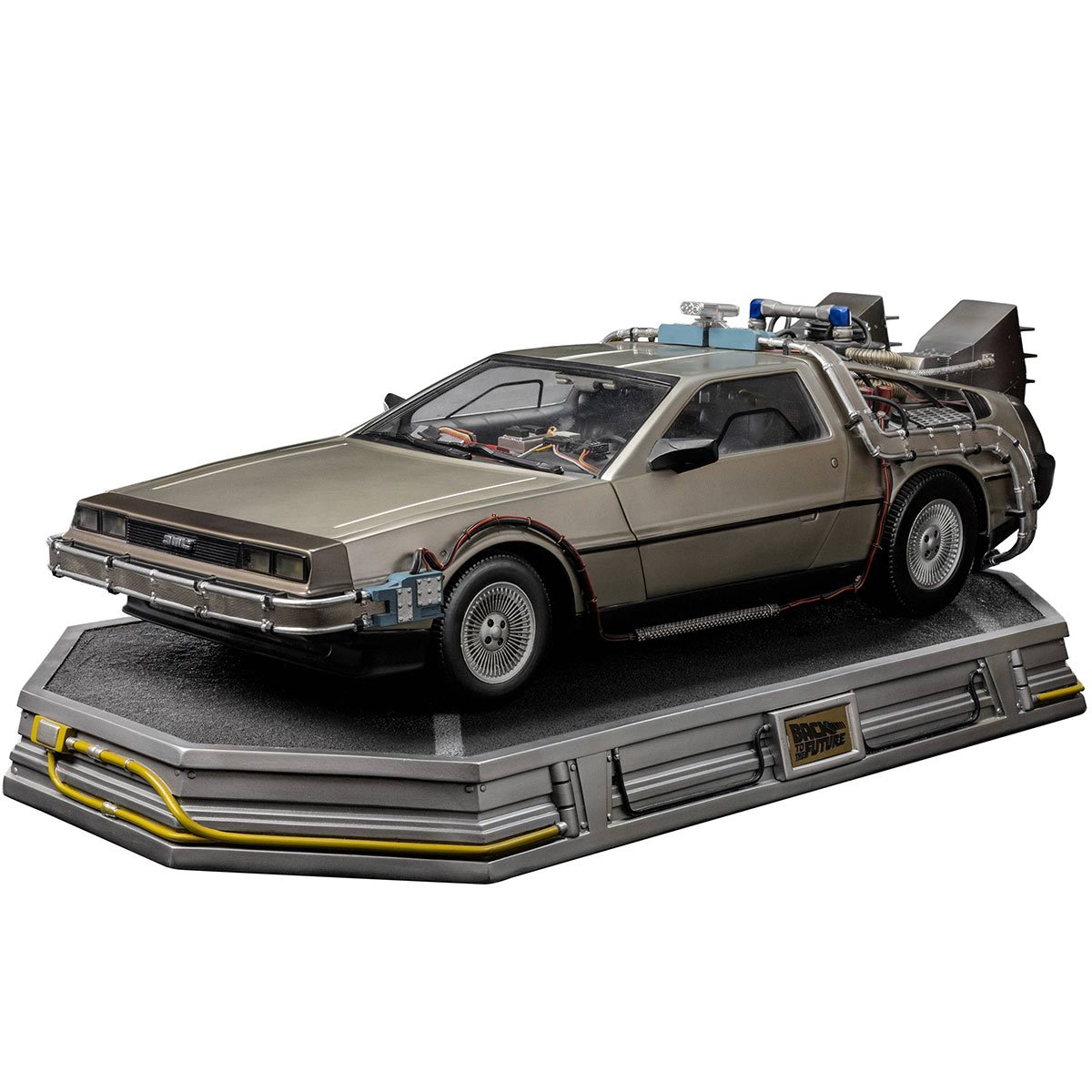 Back to the Future Part II DeLorean (Full Deluxe Version including Marty  McFly and Doc Brown) 1:10 Scale Statues – Back to the Future™