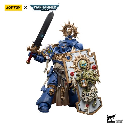 Joy Toy Warhammer 40,000 Ultramarines Primaris Captain with Relic Shield and Power Sword 1:18 Scale