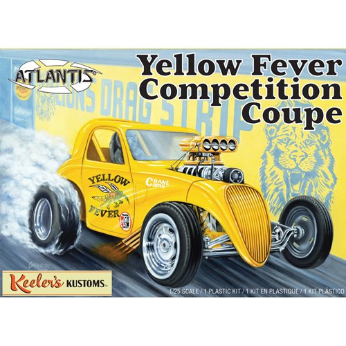 Keeler's Kustoms Yellow Fever Competition Coupe 1:25 Scale Plastic Model Kit