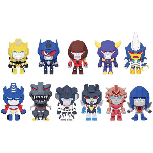 Transformers: Cyberworld Series 1 3D Foam Bag Clip Random 6-Pack