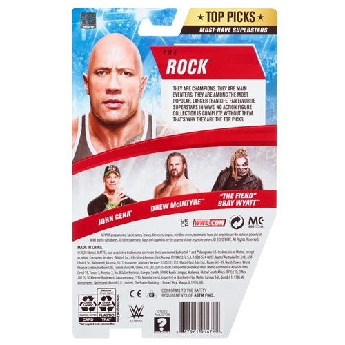 WWE Top Picks 2021 Rock Basic Action Figure
