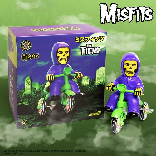 Misfits Fiend (Purple with Green Trike) Super Cycles Vinyl Figure