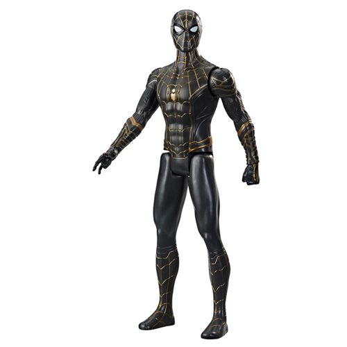 Spider-Man Titan Hero Series Black and Gold Suit 12-Inch Action Figure