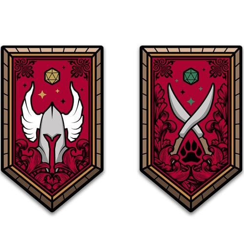 Dungeons & Dragons Character Class Augmented Reality Enamel Pin Set of 12 - Entertainment Earth Excl