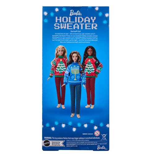 Barbie Ugly Sweater Doll with Blue Sweater