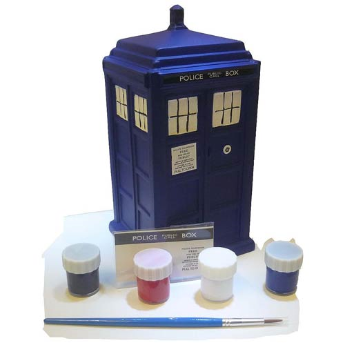 Doctor Who Paint-Your-Own TARDIS Ceramic Bank
