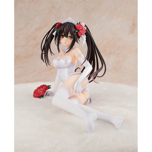 Date A Live Light Novel Edition Kurumi Tokisaki Wedding Dress Version 1:7 Scale Statue