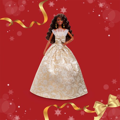 Barbie 2025 Holiday Doll with Black Hair
