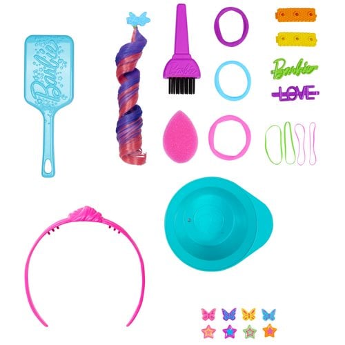 Barbie Totally Hair Neon Rainbow Deluxe Styling Head