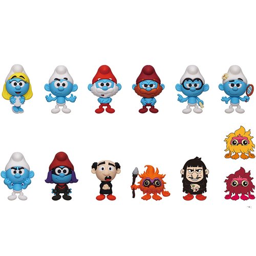 The Smurfs Movie 3D Foam Bag Clip Random 6-Pack