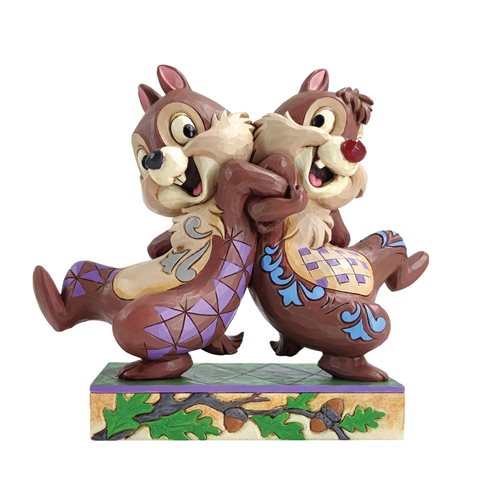 Disney Traditions Chip and Dale Mischievous Mates by Jim Shore Statue