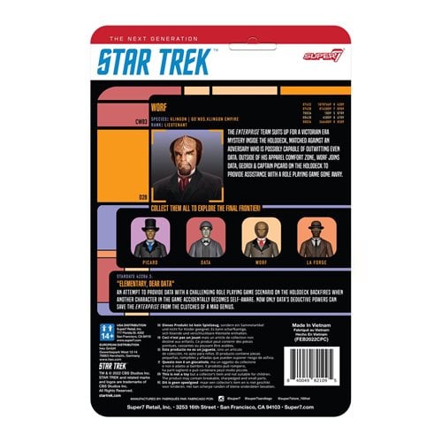 Star Trek: The Next Generation Victorian Worf  3 3/4-Inch ReAction Figure