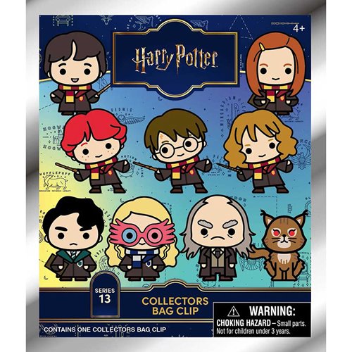 Harry Potter Series 13 3D Foam Bag Clip Random 6-Pack