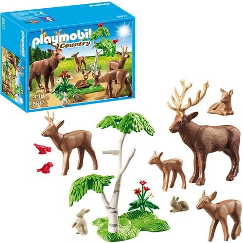 Playmobil 6817 Stag with Deer Family