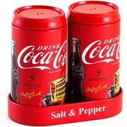 Coca-Cola Tin Salt and Pepper Shaker Set