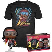 Black Panther: Wakanda Forever Ironheart MK1 Glow-in-the-Dark Pop! Vinyl Figure #1095 and Adult Pop! T-Shirt