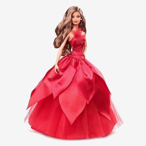 Barbie Holiday Doll 2022 with Wavy Brunette Hair