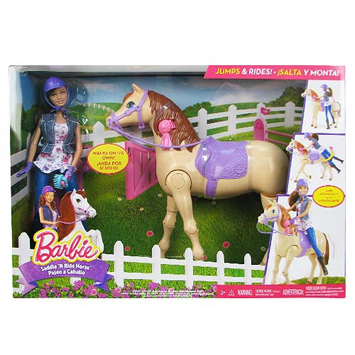 barbie saddle and ride horse