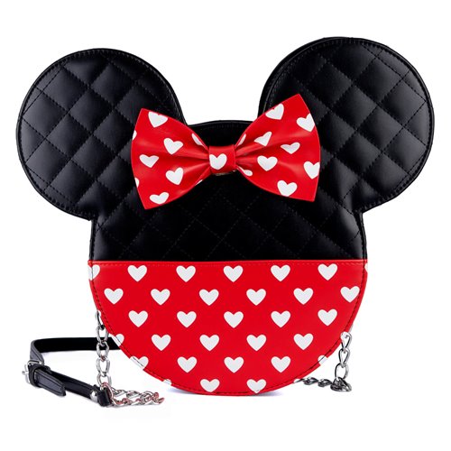 Mickey Mouse and Minnie Mouse Valentines Crossbody Purse