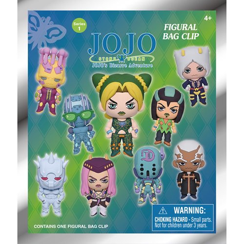 JoJos Bizarre Adventure: Stone Ocean 3D Foam Bag Clip Random 6-Pack
