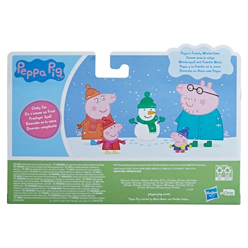 Peppa Pig Peppa's Family Wintertime Mini-Figures Set