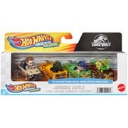 Hot Wheels RacerVerse Jurassic World Allosaurus Containment Cage Vehicle 4-Pack