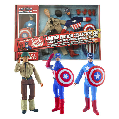 Captain America Limited Edition 8-Inch Retro Action Figure Set