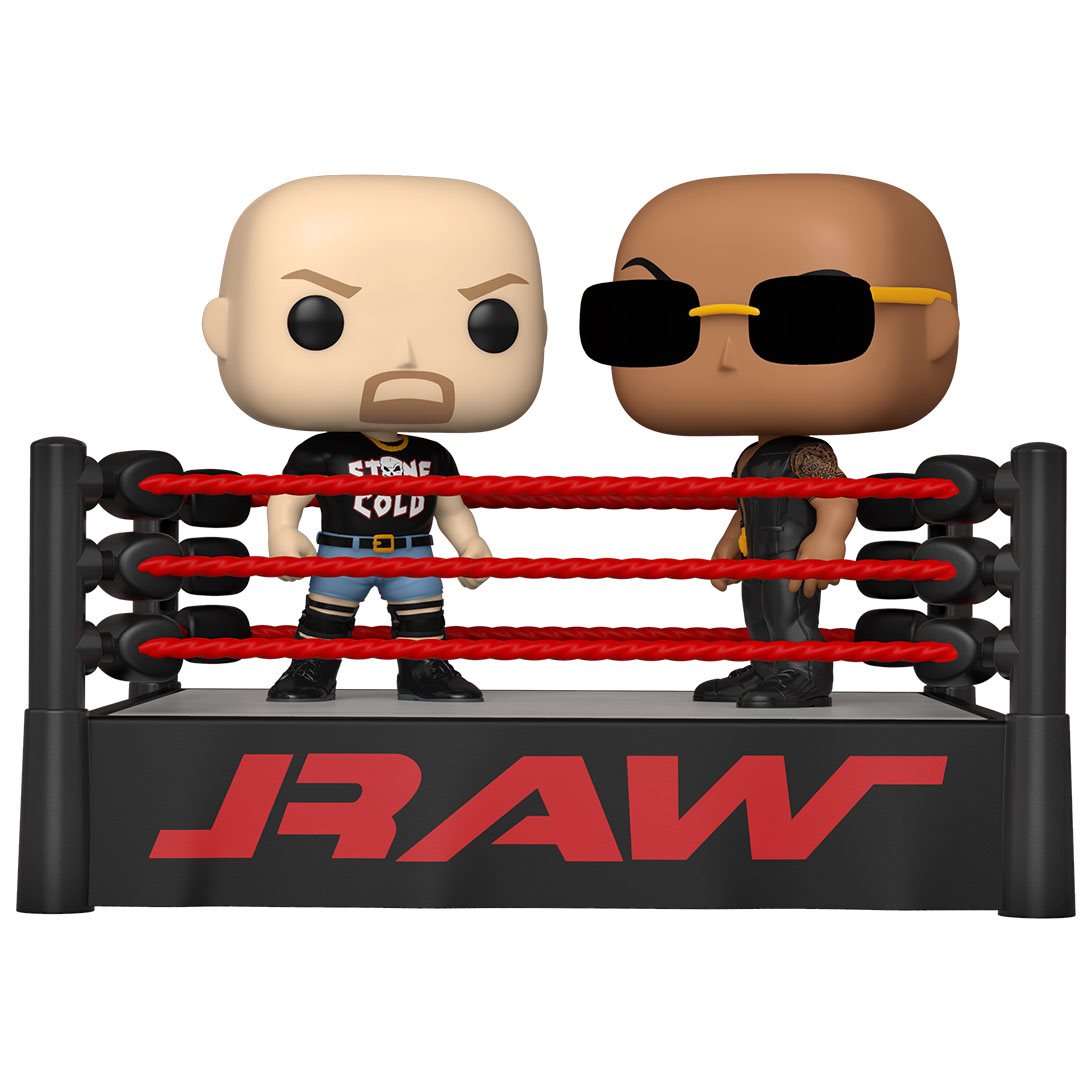 WWE The Rock and Stone Cold Steve Austin - WWE The Rock Wrestling Pop Figure