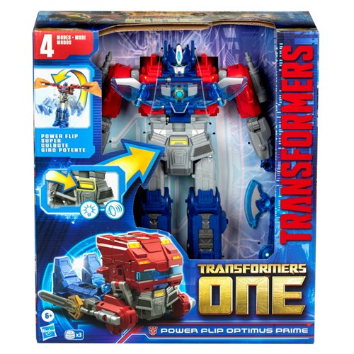 Transformers One Movie Power Flip Optimus Prime (Orion Pax) Converting Action Figure