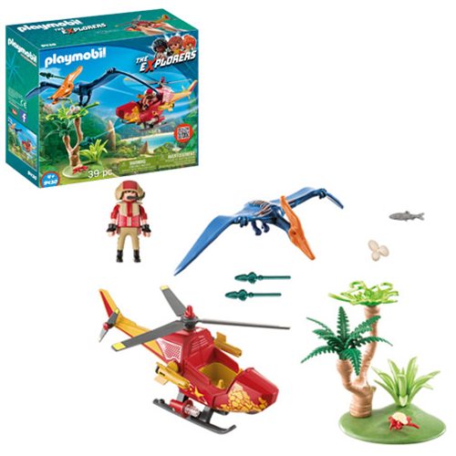Playmobil 9430 Dinos Helikopter mit Flugsaurier Explorers neu & versiegelt 