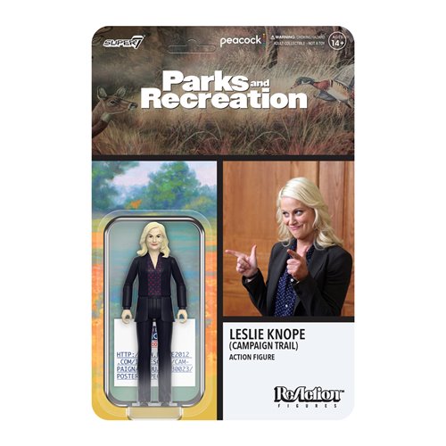 Parks and Recreation Leslie Knope (Campaign Trail) 3 3/4-Inch ReAction Figure