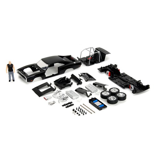 Fast and the Furious Dom and Dodge Charger R/T Build N' Connect 1:24 Scale Die-Cast Metal Vehicle Mo
