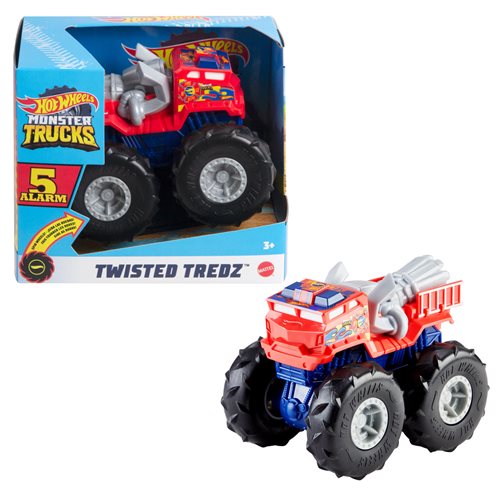 Hot Wheels Monster Trucks Twisted Tredz 1:43 Scale 5 Alarm