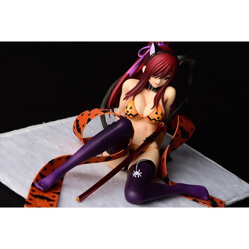 Fairy Tail Erza Scarlet Halloween Cat Gravure Style 1:6 Scale Statue