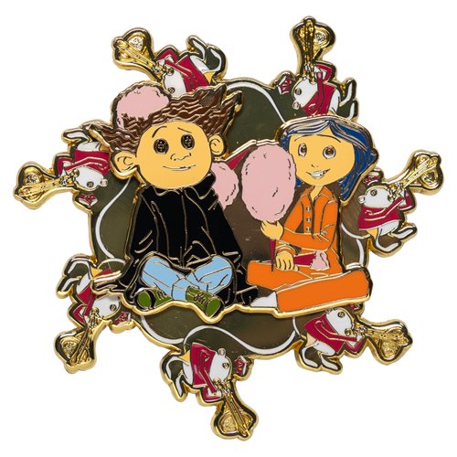 Coraline Spinning Enamel 3-Inch Pin - Entertainment Earth Exclusive
