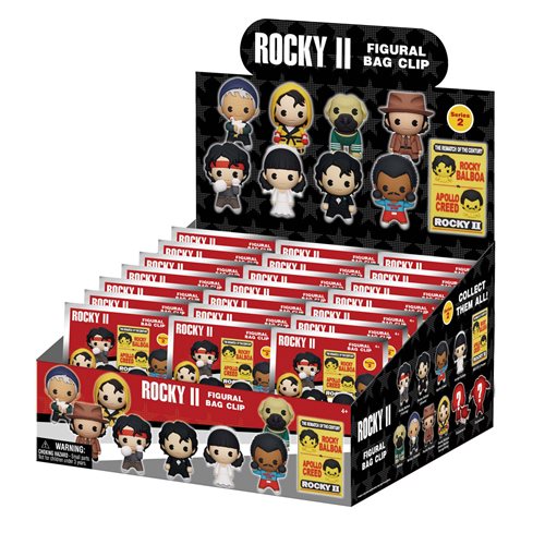 Rocky II Series 2 3D Foam Bag Clip Random 6-Pack